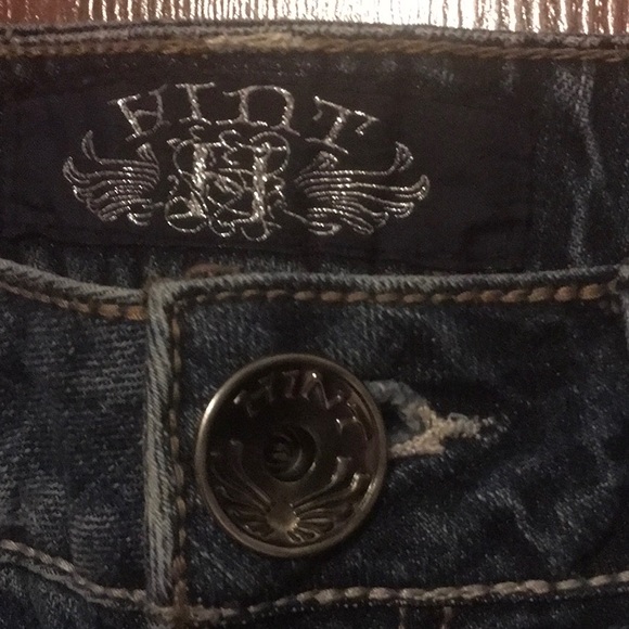 Hint Lightly Distressed Jean Shorts - Picture 6 of 10